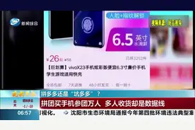拼多多还是“坑多多”？拼团买手机参团万人，多数人却收到数据线视频封面