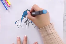 少女二次元简笔画画法步骤