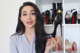 时尚美女评测试穿13CM高跟鞋，这么高的鞋跟，能走路吗