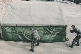 火箭军兵哥哥给你们演示搭帐篷视频封面