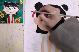 水粉人物画，搞怪的哪吒，带你学习哪吒的人物特点视频封面