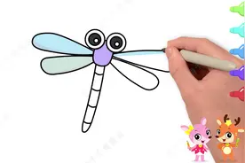 卡通简笔画，儿童蜻蜓简单画法，1分钟学会画简单好看的蜻蜓视频封面