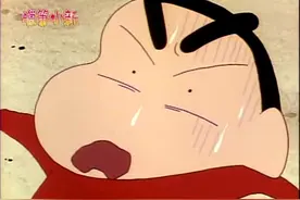蜡笔小新：小新把找的一百块给了正男应急，小新面对妈妈害怕极了视频封面
