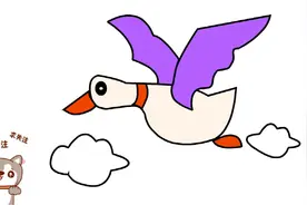 海鸥简笔画教程，儿童幼儿学画画海鸥，益智绘画课堂，绘画大全