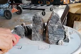 假山盆景简单有效制作教程分享，造型高低错落，流水潺潺意境优美视频封面