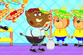 萌萌小狮子穿衣服帽子变装自己成玩偶，躲避保安巡查好聪明呢