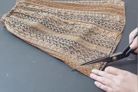 裙子太短暴露！下摆剪1个小三角，成品时尚又好看视频封面