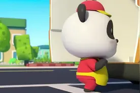 巴士宝宝：道哥开车不小心掉了满地的汉堡，奇奇帮它帮忙捡起来哦