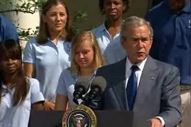 布什2008北京奥运会赛前讲话