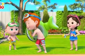 Swimming Song 游泳歌-最新宝宝启蒙英语儿歌童谣亲子游戏学颜色