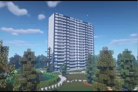 我的世界：单人挑战建起一栋都市大楼，顺带非常详细的教程！