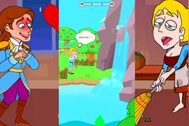 小女孩遇到石像猫，该怎么办呢？救救小姐姐游戏视频封面