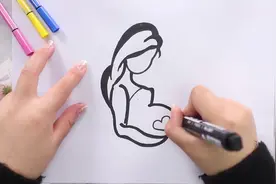 孕妇怎么画视频封面
