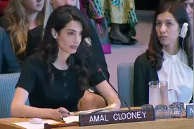 乔治·克鲁尼妻子，律政俏佳人Amal Clooney联合国演讲视频封面