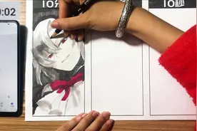 画画限时挑战 终结的炽天使 10秒画出的美男子果然与众不同视频封面