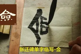佥然同声的佥字临写，留意下面4个点的排列关系视频封面