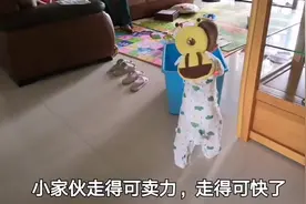 宝宝发烧无精打采的，舅舅出主意这样逗宝宝玩，发现宝宝会走路了视频封面