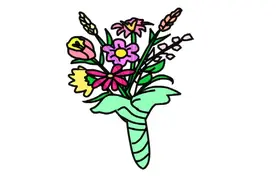 送给妈妈的礼物一束鲜花简笔画画法教程儿童小学生画一幅鲜花教程视频封面