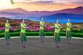 动感DJ广场舞《油菜花香》旋律欢快醉人越看越喜欢原创附教学背面视频封面
