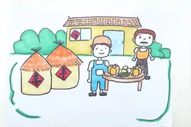 农村丰收的情景怎么画视频封面