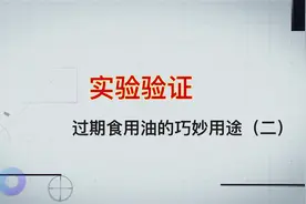 实验验证——过期食用油的巧妙用途（二）视频封面