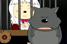 灰太狼让蕉太狼看管小羊，蕉太狼却放走暖羊羊，灰太狼气坏了！