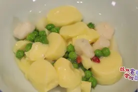山药玉子烩虾仁，一道菜教你成为快手美食杰～视频封面