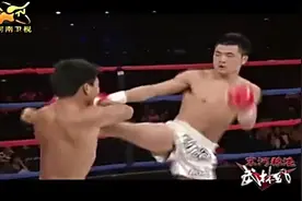 武林风：年轻时的李宁对战世界泰拳名将，被一脚击中头部KO视频封面