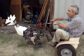 农村大爷发明的怪兽机械小车视频封面