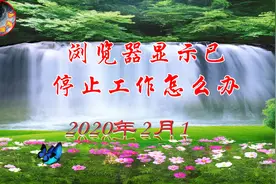 浏览器显示已停止工作怎么办视频封面