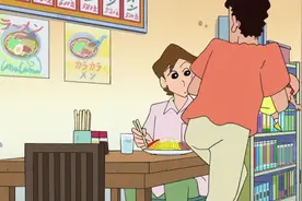 蜡笔小新-小新跟广志好想吃中华凉面哦，中华美食博大精深哦视频封面