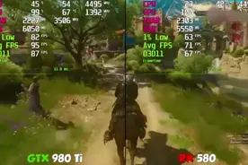 显卡对决，RX580 vs GTX980Ti，多游戏性能测试对比