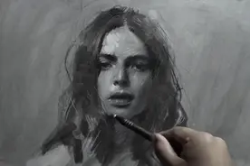 素描头像，绘画步骤很特别视频封面