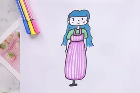 简笔美丽姐姐怎么画视频封面