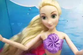 美人鱼公主长发公主芭比水下寻宝探险，美人鱼游戏视频封面