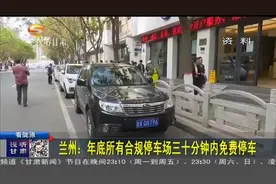 兰州：年底所有合规停车场三十分钟内免费停车视频封面
