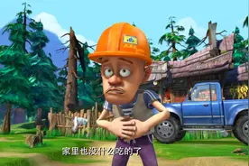 熊出没：熊大熊二训练光头强，教他捕鱼和上树的生存技巧