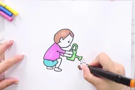 蹲下姿势怎么画视频封面