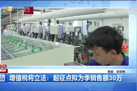 增值税将立法：起征点拟为季销售额30万视频封面