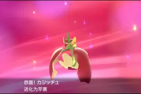 口袋妖怪剑盾，稀有龙系精灵的进化方法，只要给它吃一个苹果