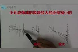 给女儿讲物理：小孔成像成的是放大的像还是缩小的像？