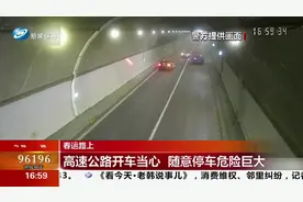 轿车突然从隧道应急疏散通道窜出，致两车相撞，司机：导航让掉头视频封面