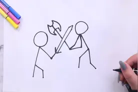 火柴人格斗怎么画视频封面