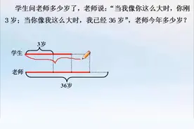 学生问老师多少岁了，老师说：“当我像你这么大时，你刚3岁”视频封面