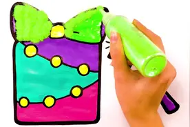 绘画游戏：学习如何绘画和着色儿童礼物盒视频封面