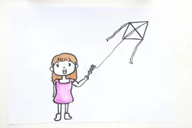 放风筝怎么画视频封面