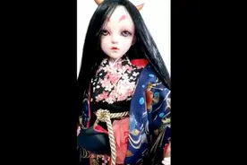美妆师展现高明技术，把bjd娃娃打扮成日本战国时期的公主视频封面