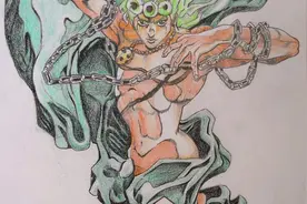 爆肝一个月用彩铅还原JOJO奇妙的冒险主题曲