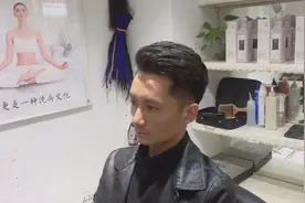 一小哥想要精神发型，但头发很粗硬，一招帮他搞定