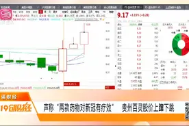 核查！声称“两款药物对新冠有疗效”，贵州百灵股价上蹿下跳视频封面
